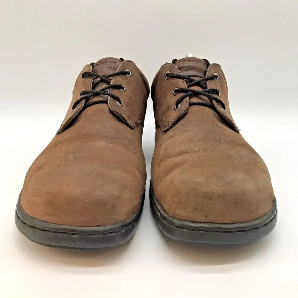 Dunham Abzorb Brown Nubuck Leather Shoes 5300BR Men's 12D Lace Up Low Top Derby